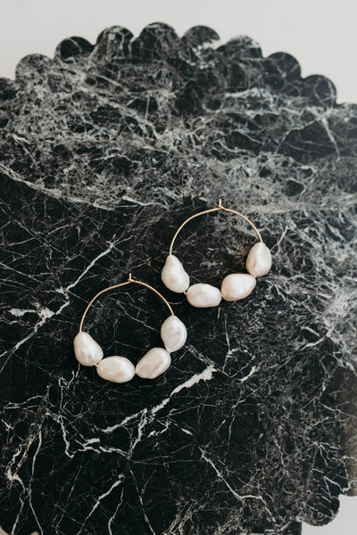 Peggy and deals twig pearl earrings