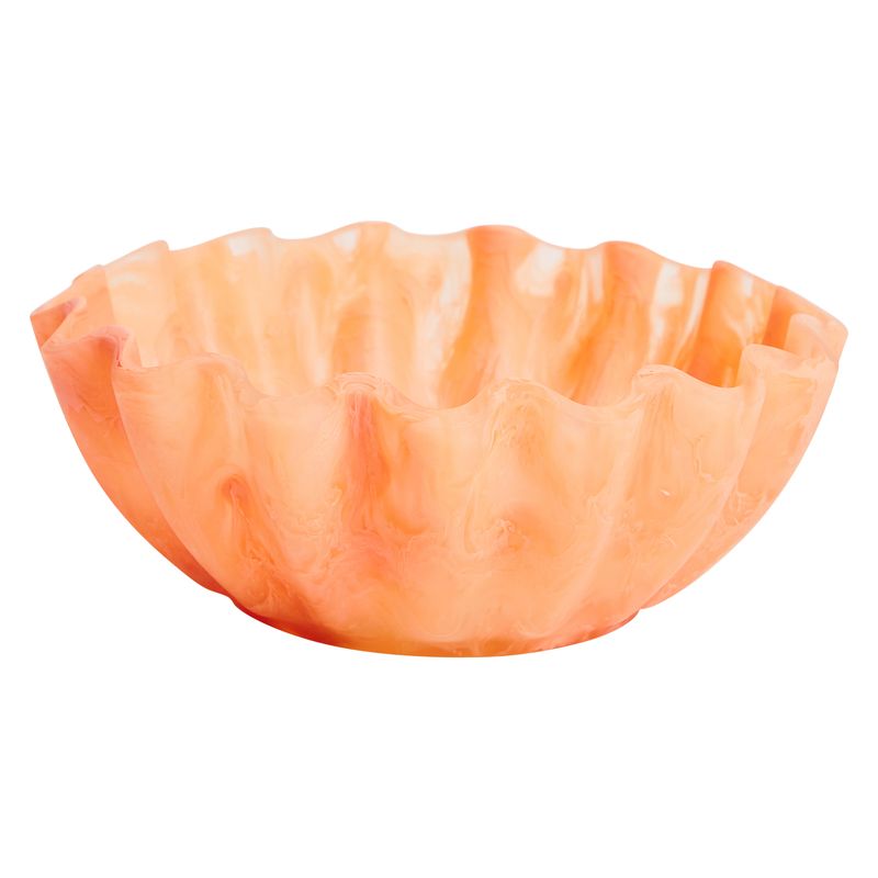 jumbled sage and clare resin Venus bowl caviar peach orange salad fruit bowl entertaining benchtop kitchen statement gift styling handmade australia jumbledonline