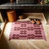 jumbled sage and clare sawa bath mat cotton rosewater pink maroon bathroom bath kitchen floor australia jumbledonline