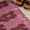 jumbled sage and clare sawa bath mat cotton rosewater pink maroon bathroom bath kitchen floor australia jumbledonline